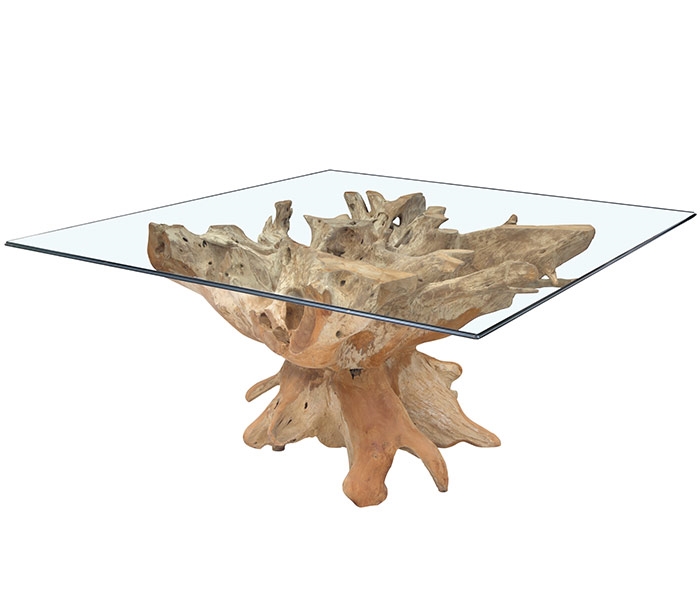 teak glass dining table